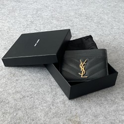 생로랑 금장 카드지갑